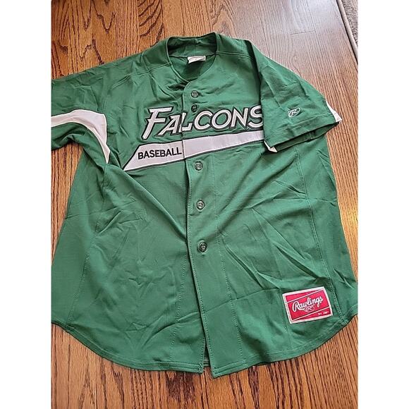 Rawlings YOUTH Falcons Short Sleeve Jersey Size XL Baseball Boys - Picture 6 of 8